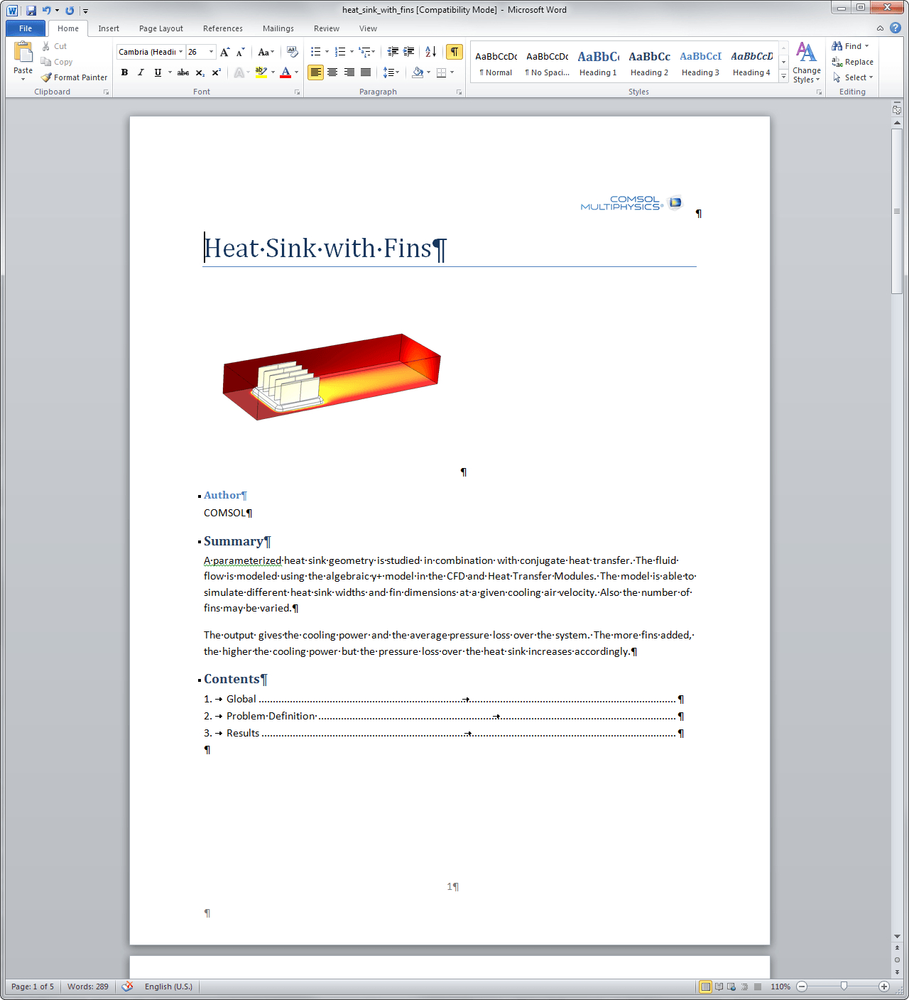 Fea Software Definition With Simulation Examples In Fea Report Template