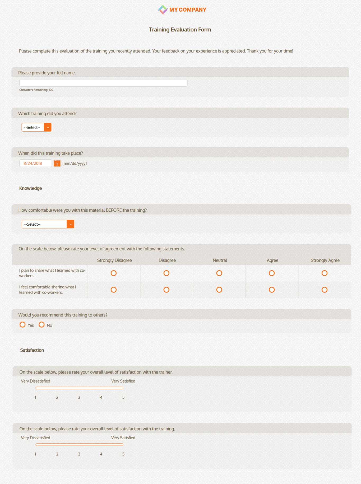 Feedback Form Questions For Training – Calep.midnightpig.co Throughout Student Feedback Form Template Word