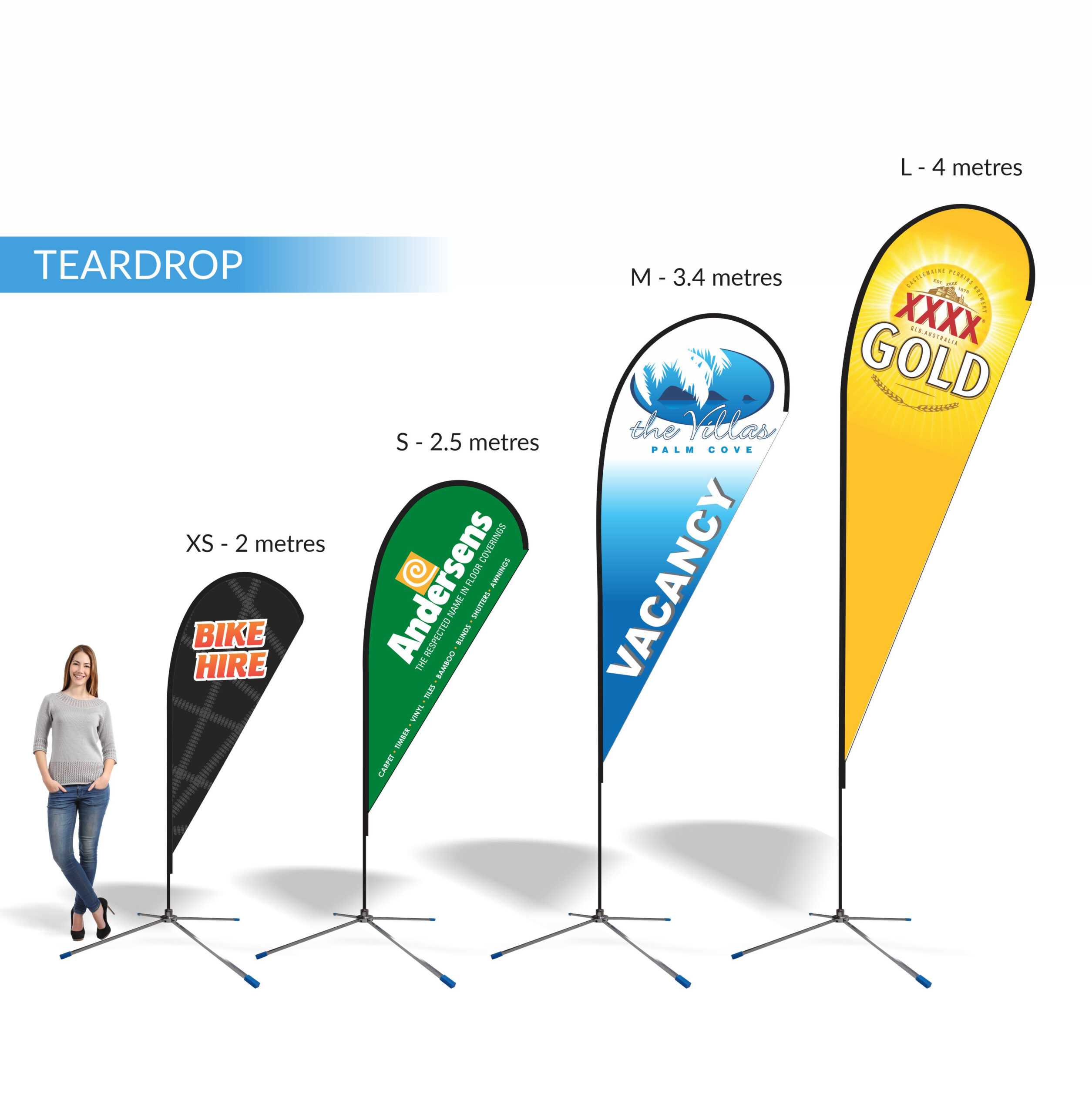 Flag Banners Inside Sharkfin Banner Template