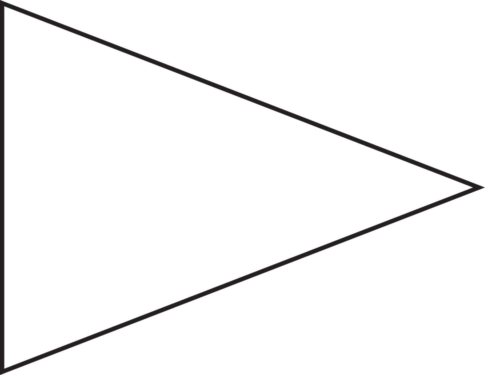 Flag Pennant Banner Template 236338 (1600×1239 Regarding Banner Cut Out Template