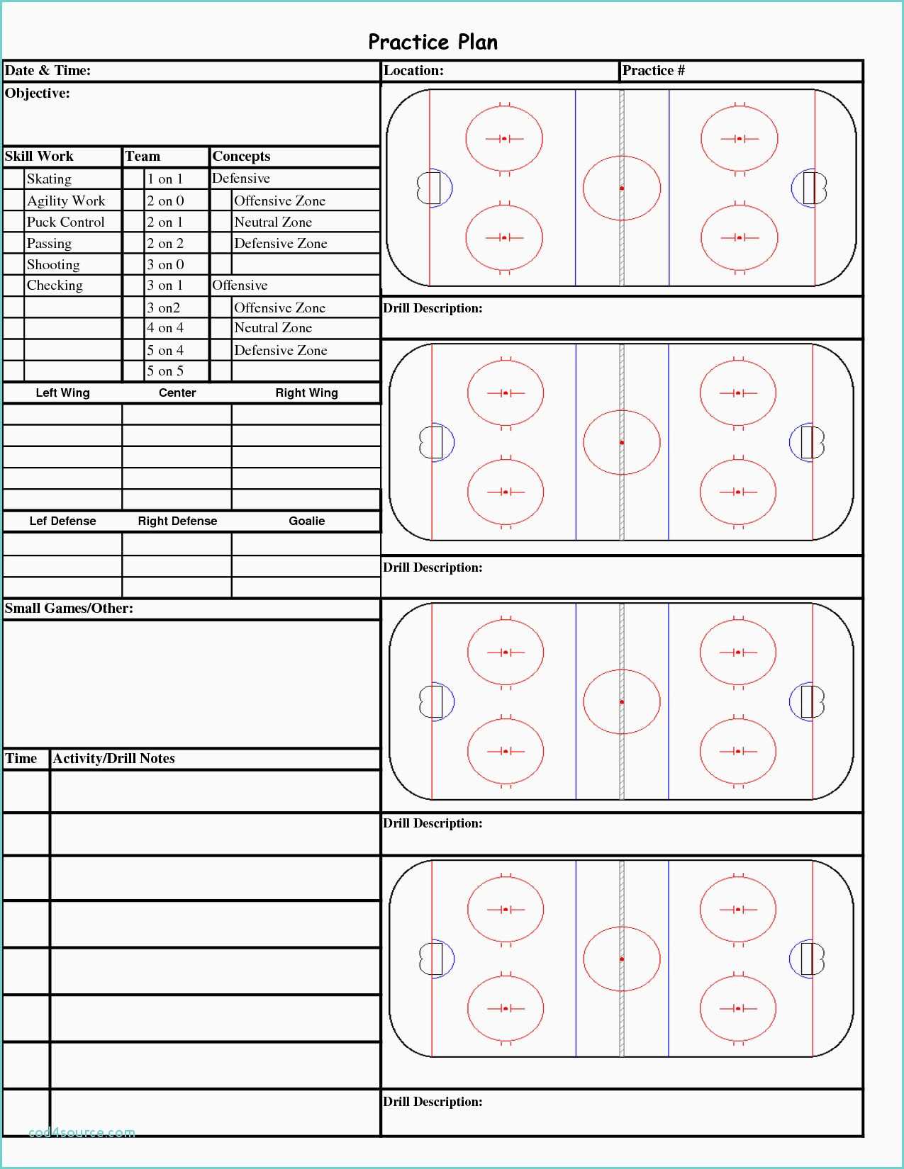 Football Practice Plan Template Excel – Calep.midnightpig.co Throughout Blank Hockey Practice Plan Template