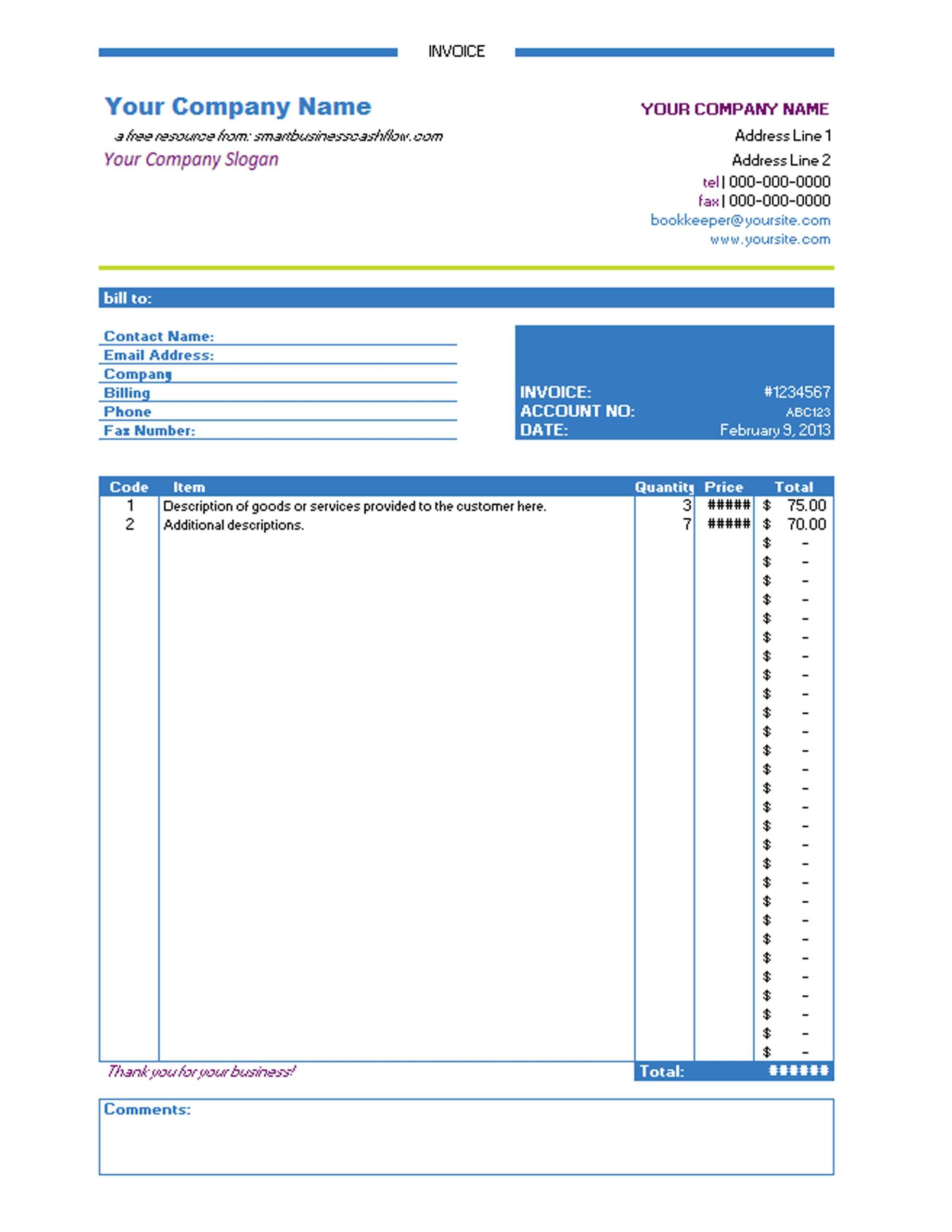 For Sale Template Best Invoice Template Excel For Mac Pertaining To Free Invoice Template Word Mac