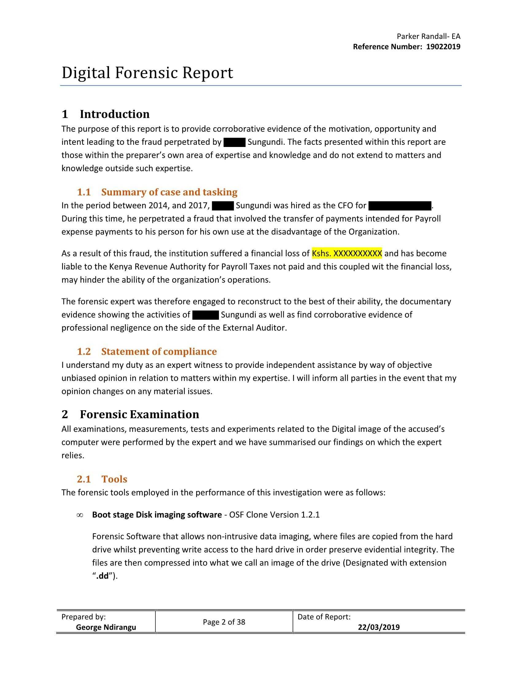 Forensic Report Template - Calep.midnightpig.co Within Forensic Report Template