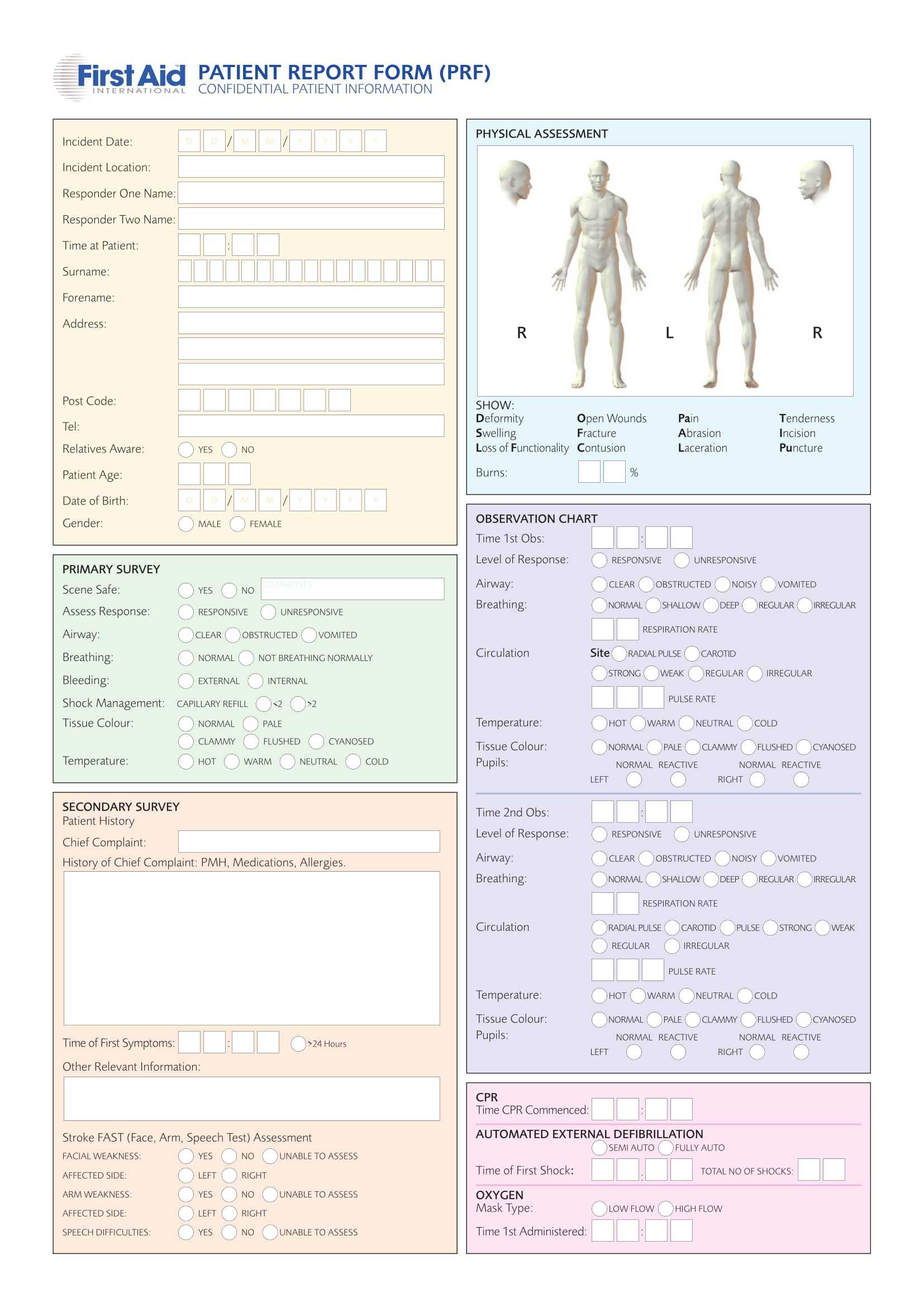 Free 14+ Patient Report Forms In Pdf | Ms Word Within Patient Report Form Template Download