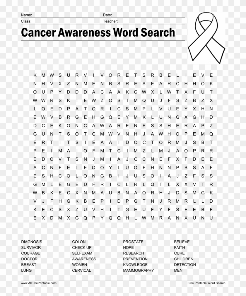 Free Awareness Word Search Templates At Awareness Word Regarding Blank Word Search Template Free