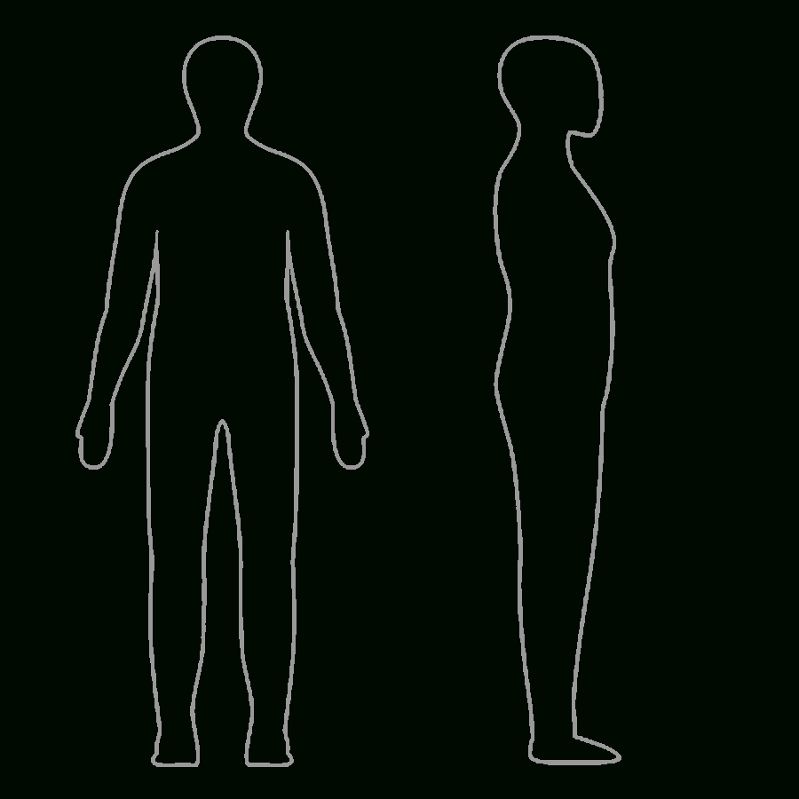 Free Body Outline, Download Free Clip Art, Free Clip Art On In Blank Body Map Template