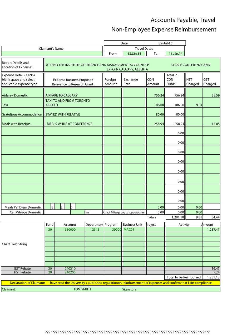 Free Business Expense Report Template – Dalep.midnightpig.co Throughout Company Expense Report Template