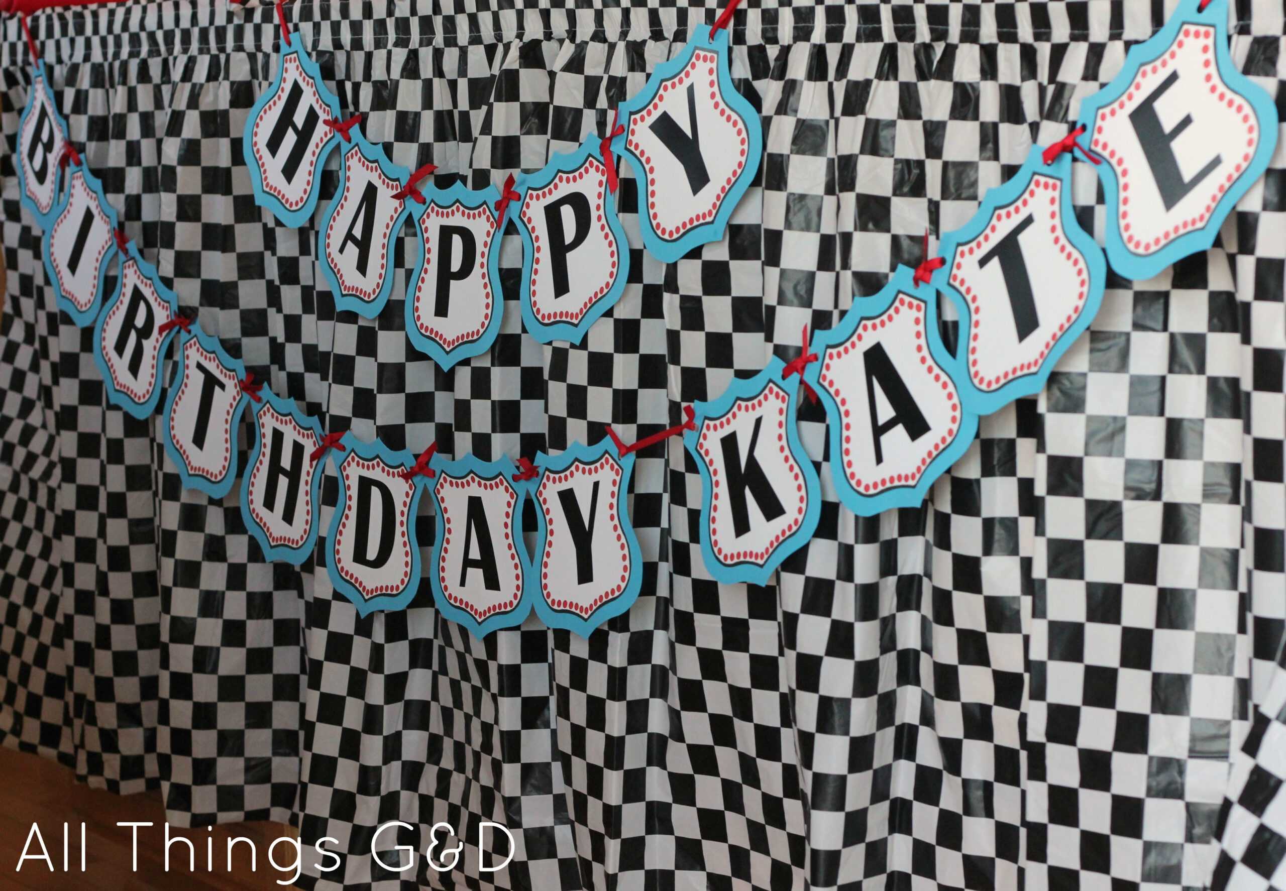 Free Cars Birthday Party Printables Pertaining To Cars Birthday Banner Template