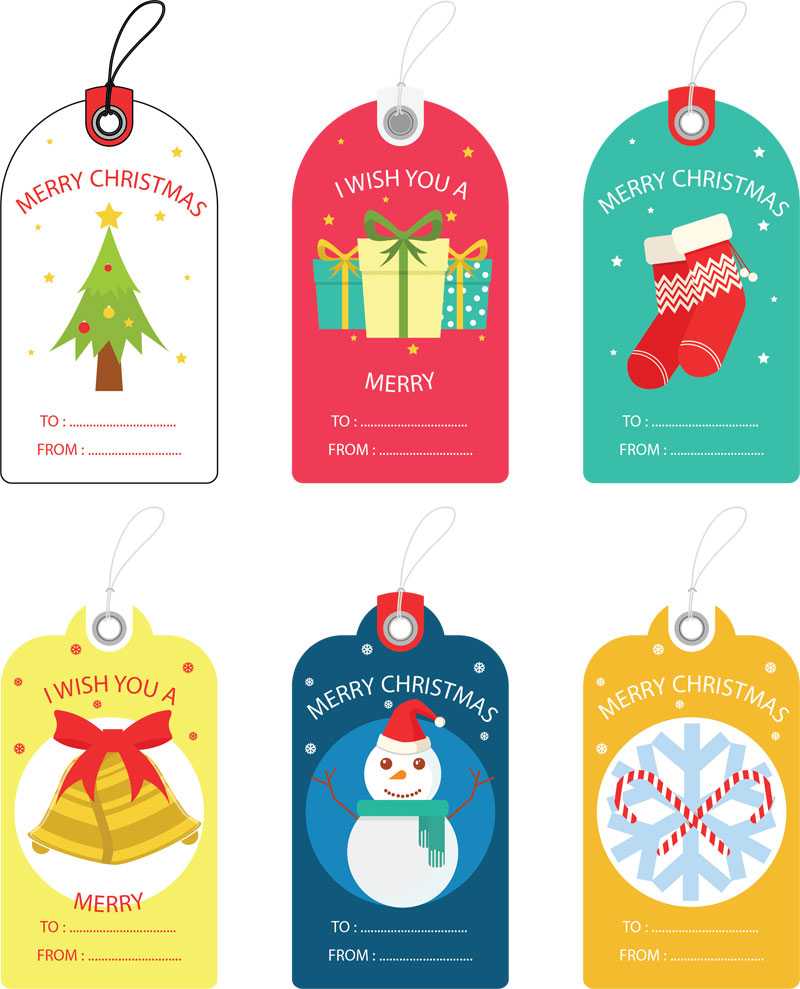 Free Christmas Gift Tag Templates – Editable & Printable In Free Gift Tag Templates For Word