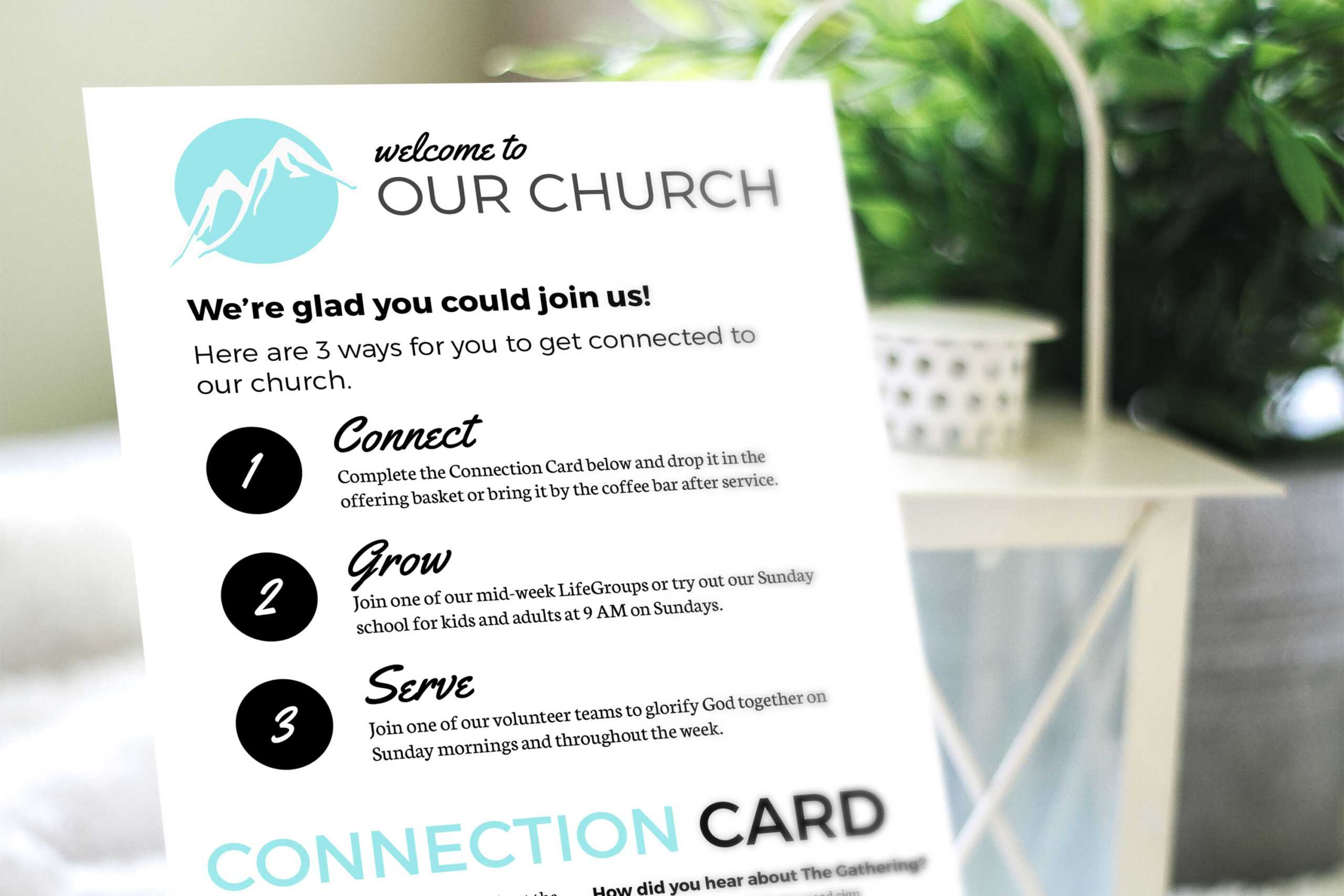 Free Design Template: Connection Card – Churchly Pertaining To Church Visitor Card Template Word