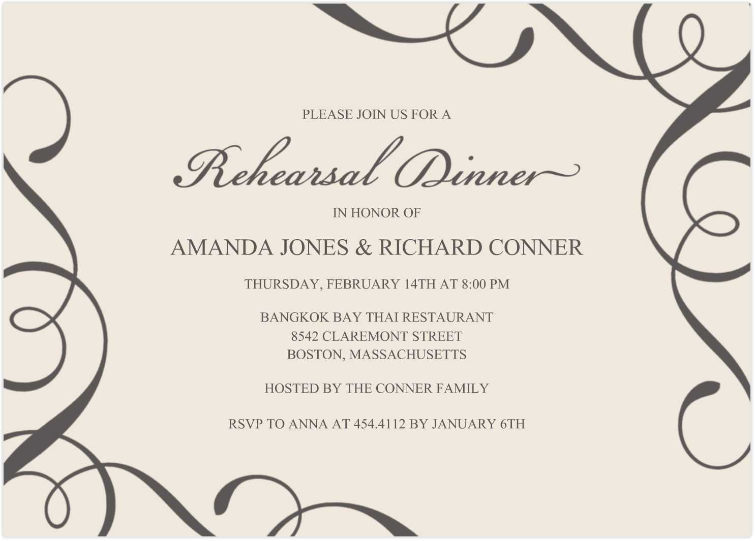 Free Downloadable Invitation Templates Word – Dalep Regarding Free Dinner Invitation Templates For Word