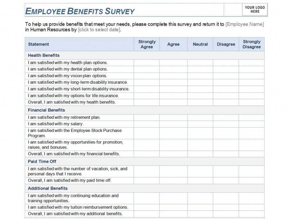 Free Employee Survey Questions – Calep.midnightpig.co With Employee Satisfaction Survey Template Word