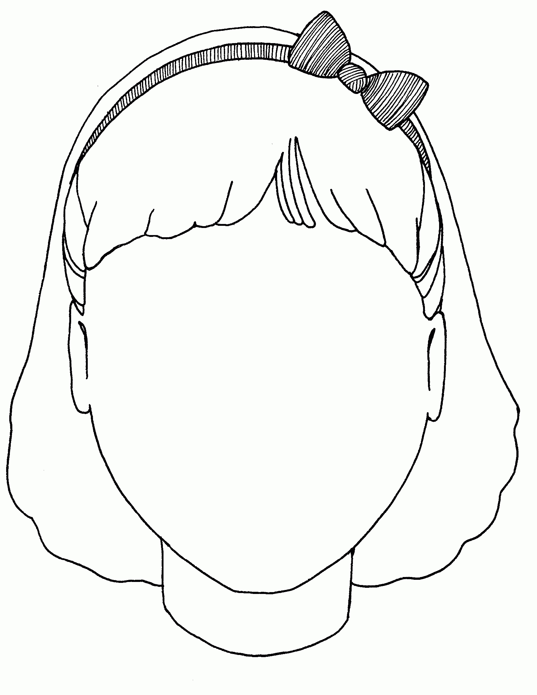 Free Girl Face Coloring Page, Download Free Clip Art, Free For Blank Face Template Preschool