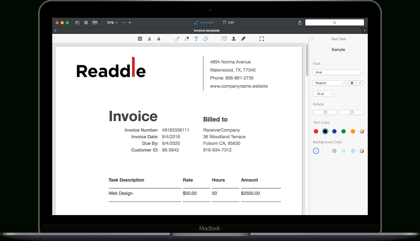 Free Invoice Templates For Mac – Dalep.midnightpig.co In Free Invoice Template Word Mac