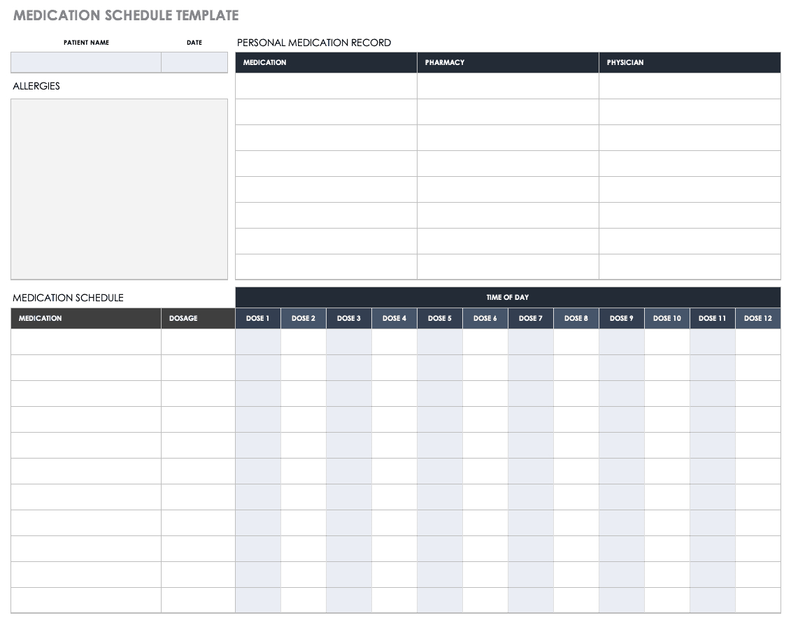 Free Medical Form Templates | Smartsheet Intended For Health Check Report Template