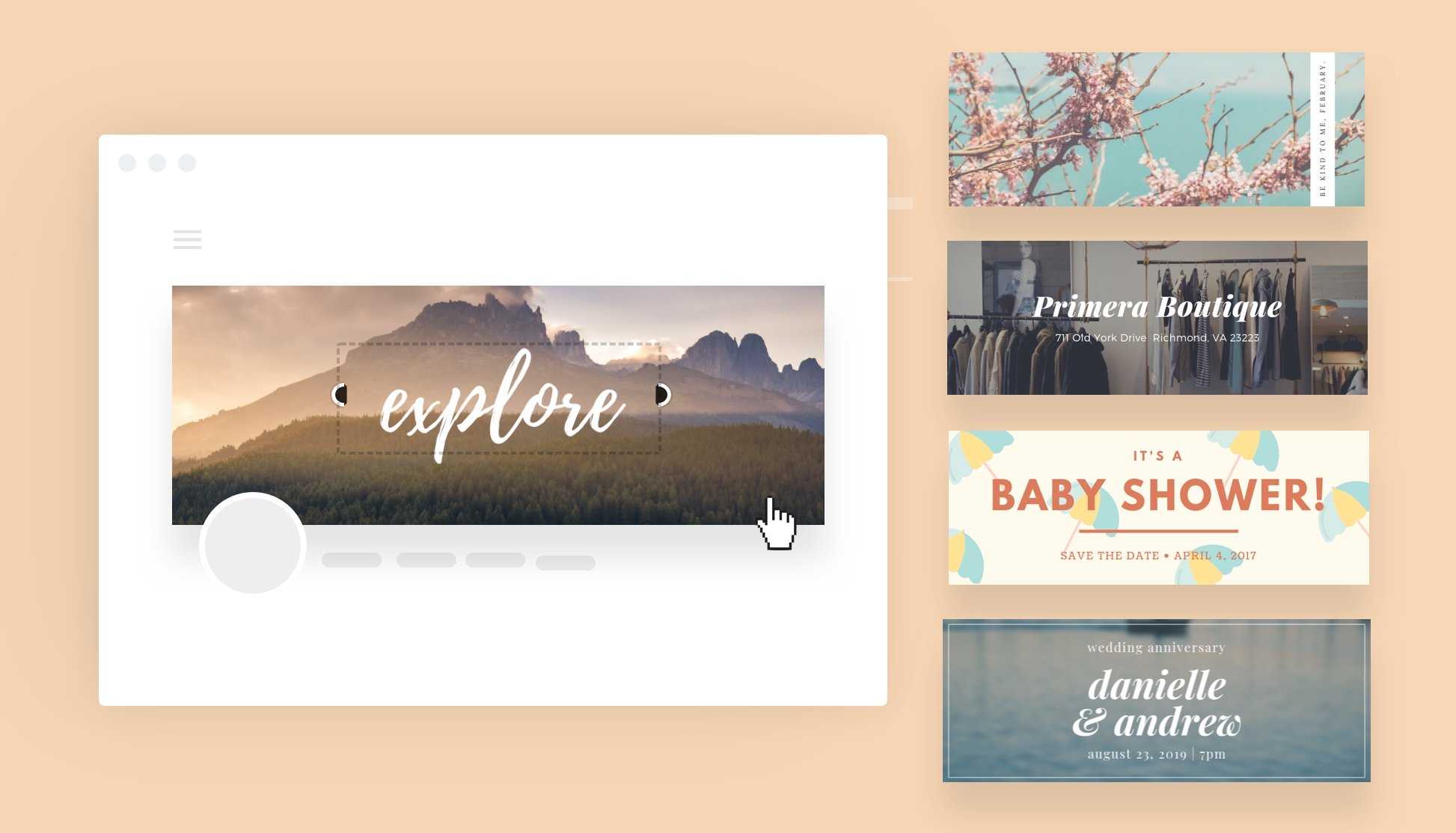 Free Online Banner Maker: Design Custom Banners In Canva With Regard To Free Etsy Banner Template