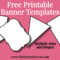 Free Printable Banner Templates – Blank Banners For Diy With Free Blank Banner Templates