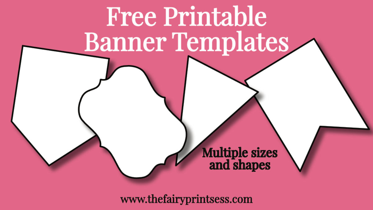 Free Printable Banner Templates – Blank Banners For Diy With Free Blank Banner Templates