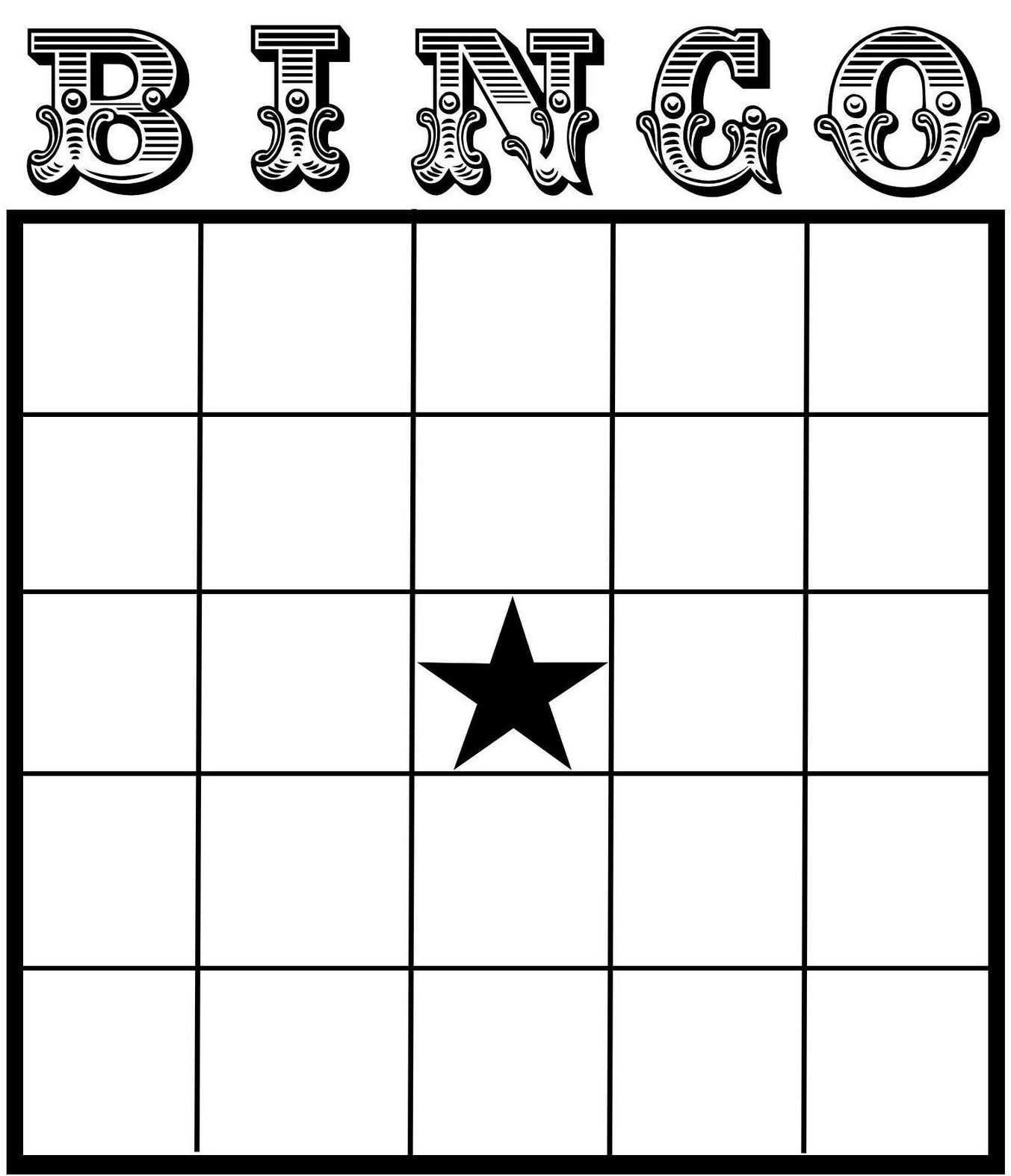 Free Printable Bingo Card Template - Set Your Plan & Tasks With Regard To Blank Bingo Card Template Microsoft Word