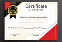 Free Sample Format Of Certificate Of Participation Template within Certificate Of Participation Template Word