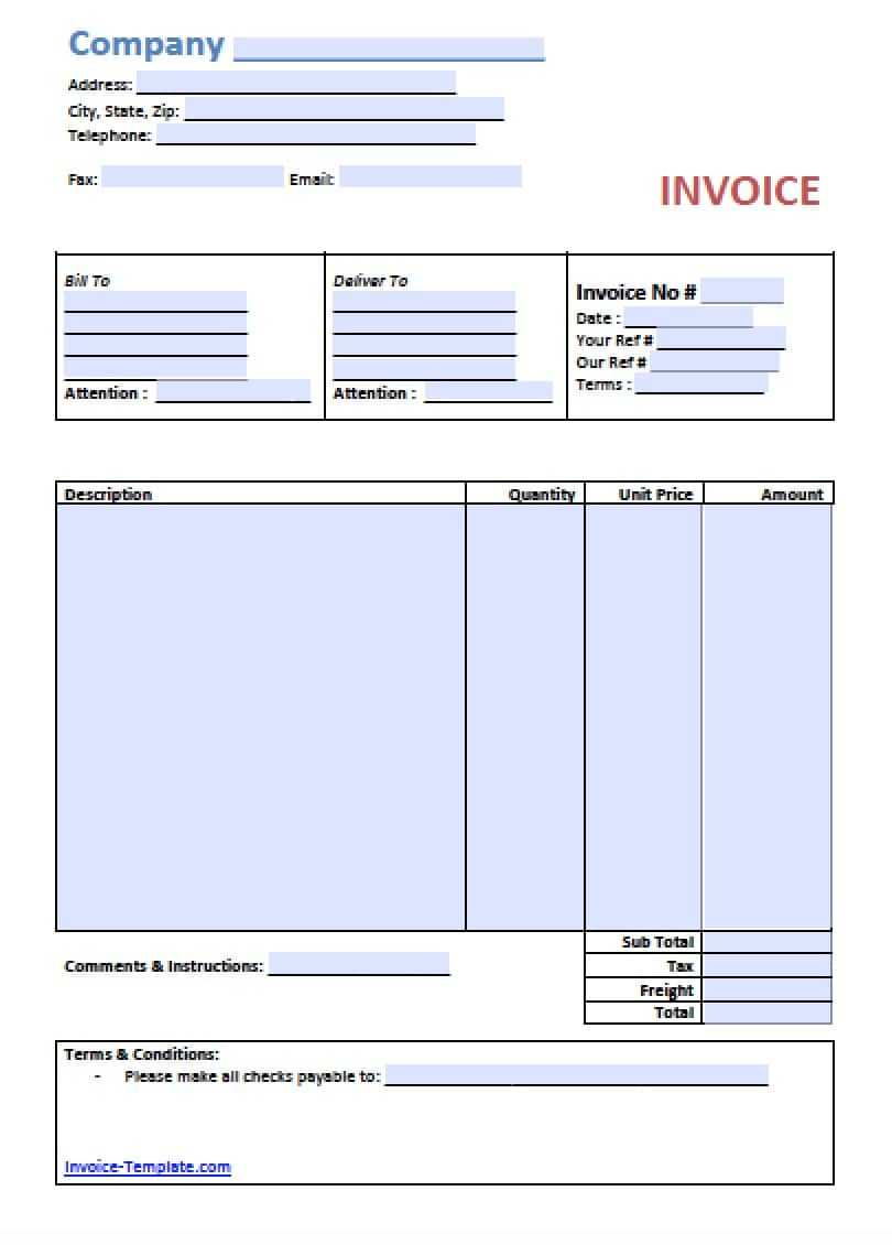 Free Simple Invoice Template Word – Dalep.midnightpig.co In Free Downloadable Invoice Template For Word
