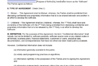 Free Software Development Non-Disclosure Agreement (Nda regarding Nda Template Word Document