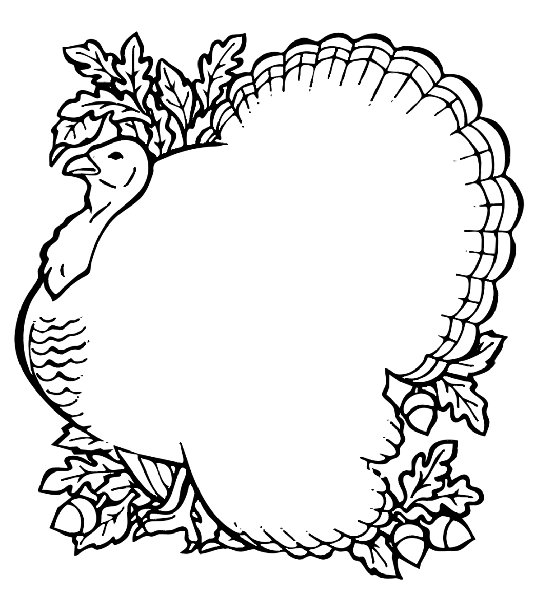 Free Thanksgiving Backgrounds Clipart, 1 Page Of Free To Use Pertaining To Blank Turkey Template