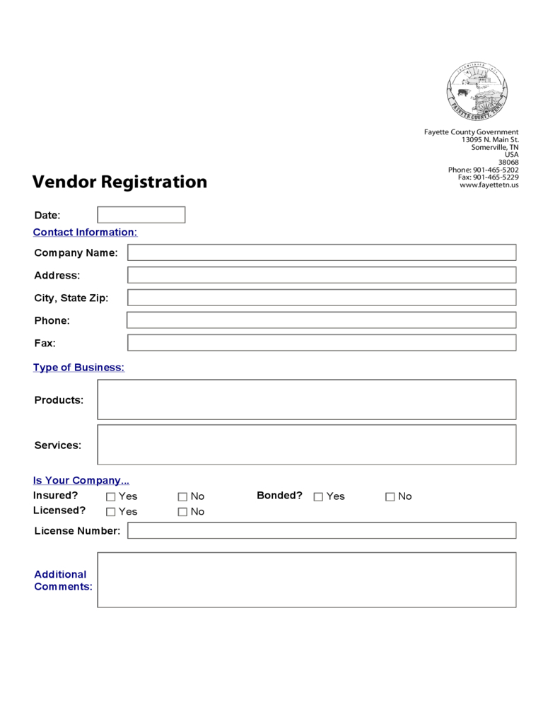 Free Vendor Application Form Template – Calep.midnightpig.co Within Seminar Registration Form Template Word