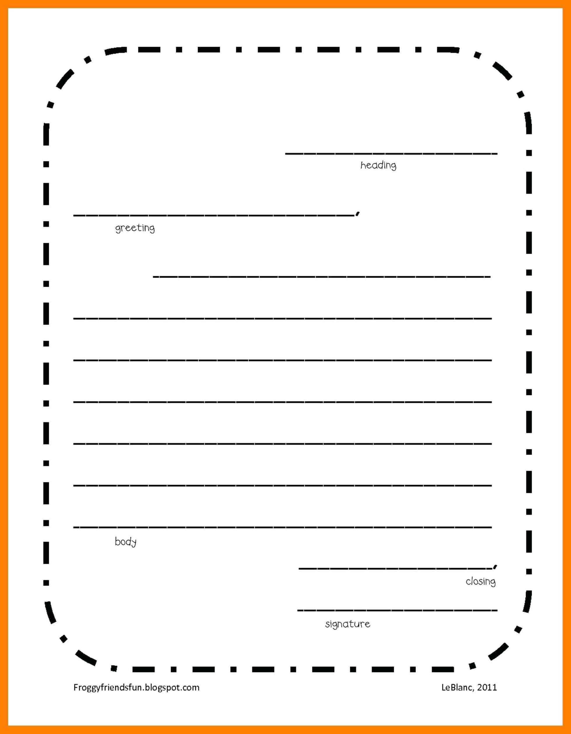 Friendly Letter Templates - Calep.midnightpig.co Within Blank Letter Writing Template For Kids