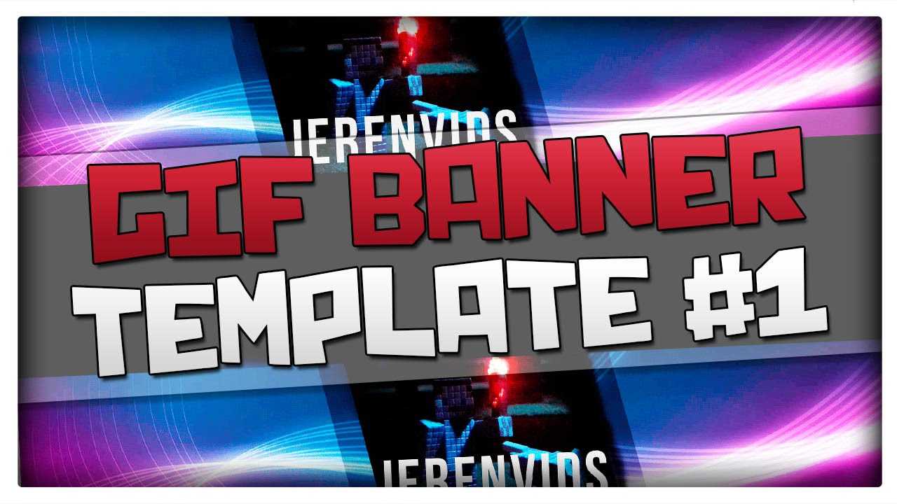 Gif Banner Template #1 (Minecraft Style Animated Banner For Photoshop Cs6  Download) Pertaining To Animated Banner Templates