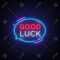 Good Luck Neon Text Vector. Good Luck Neon Sign, Design Template,.. Intended For Good Luck Banner Template