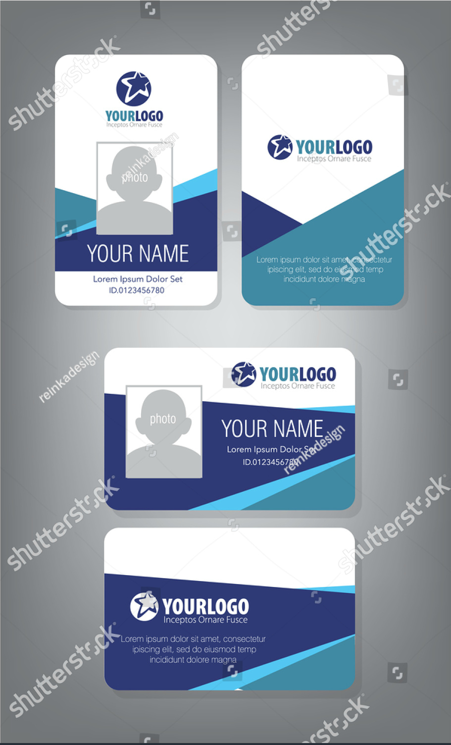 Government Employee Id Card Design – Yeppe Inside Id Badge Template Word