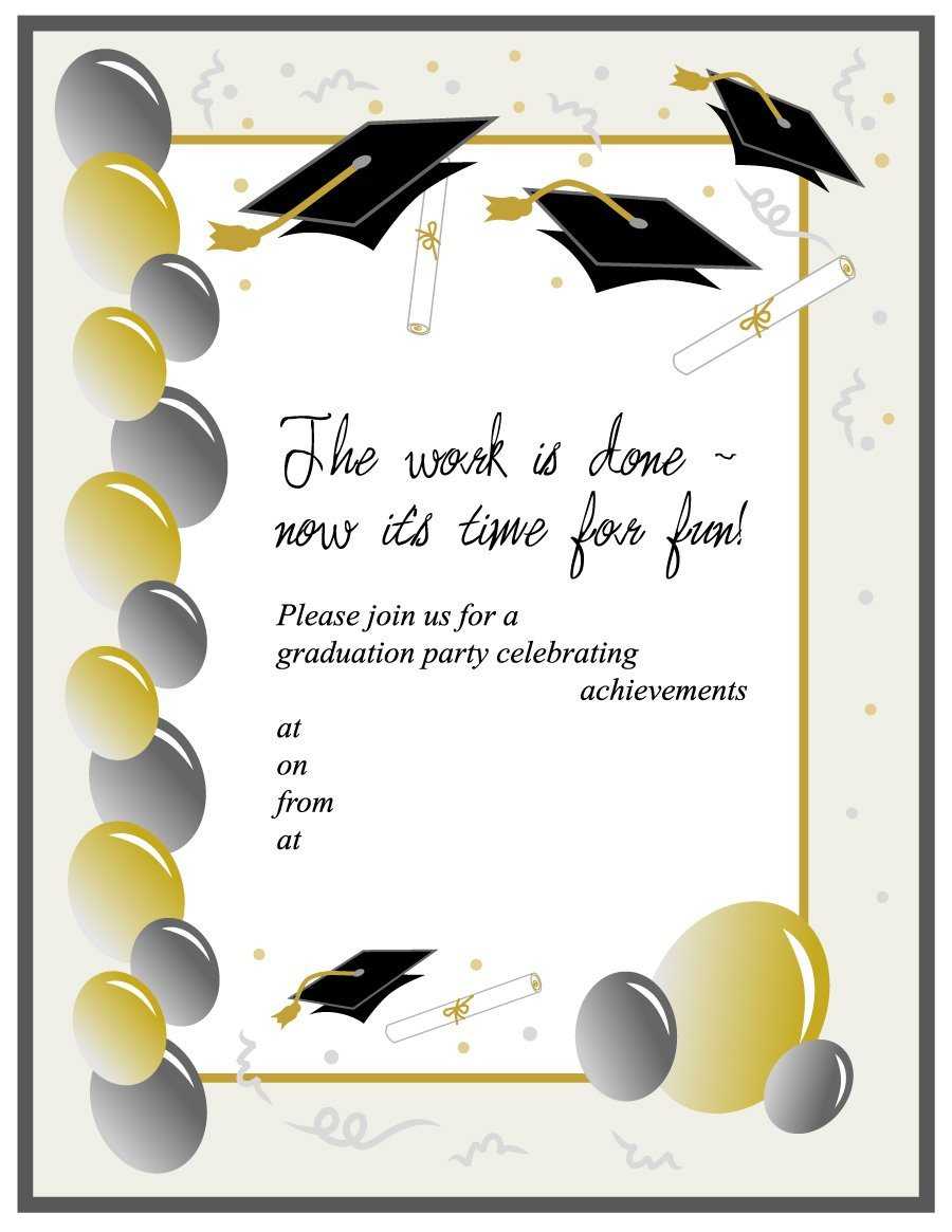 Graduation Ceremony Invitation Templates Free – Dalep Within Graduation Invitation Templates Microsoft Word