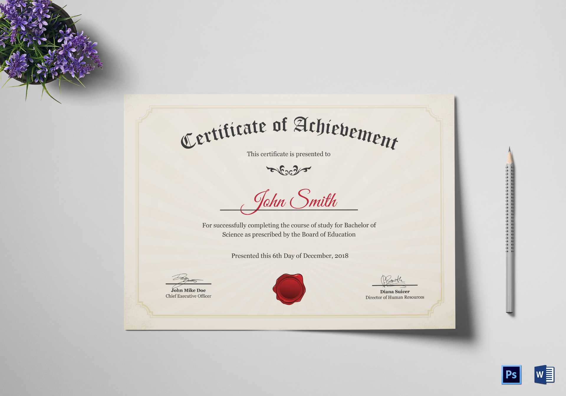 Graduation Degree Certificate Template Regarding Graduation Certificate Template Word