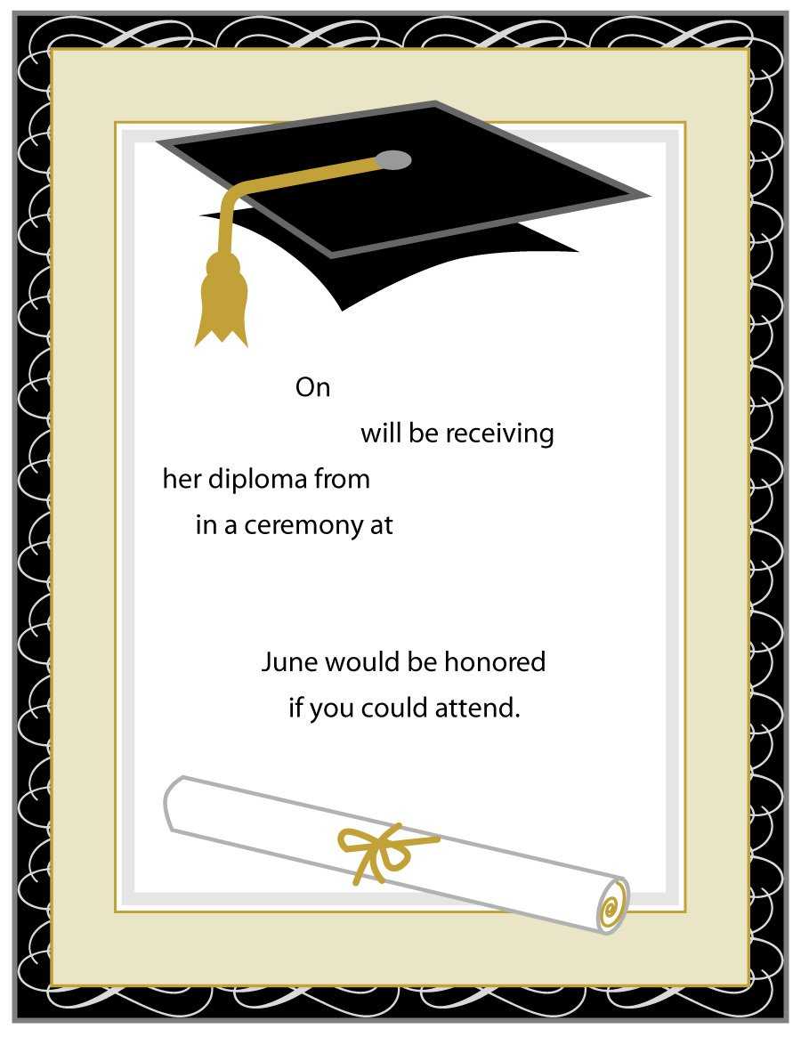 Graduation Invites Templates – Dalep.midnightpig.co With Regard To Graduation Party Invitation Templates Free Word