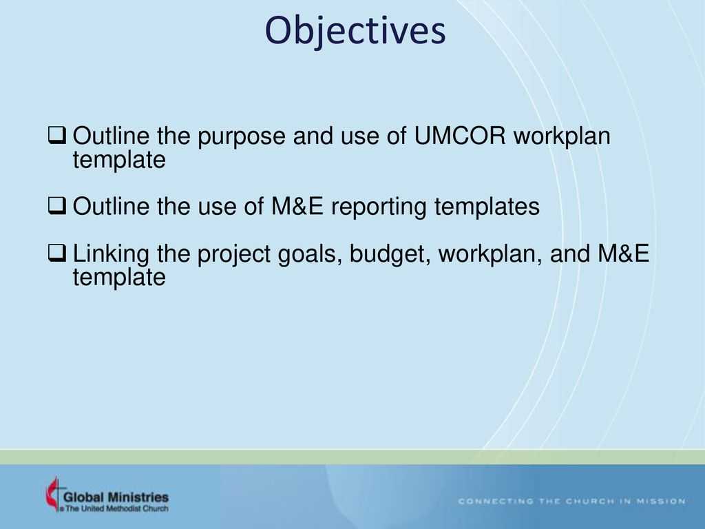 Grants – Workplan And Monitoring And Evaluation (M&e Regarding M&amp;e Report Template