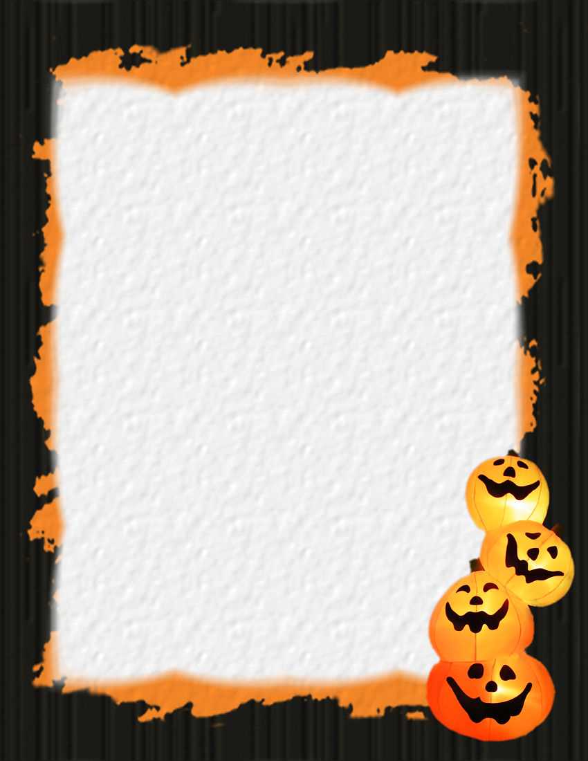 Halloween Word Template - Calep.midnightpig.co Throughout Free Halloween Templates For Word