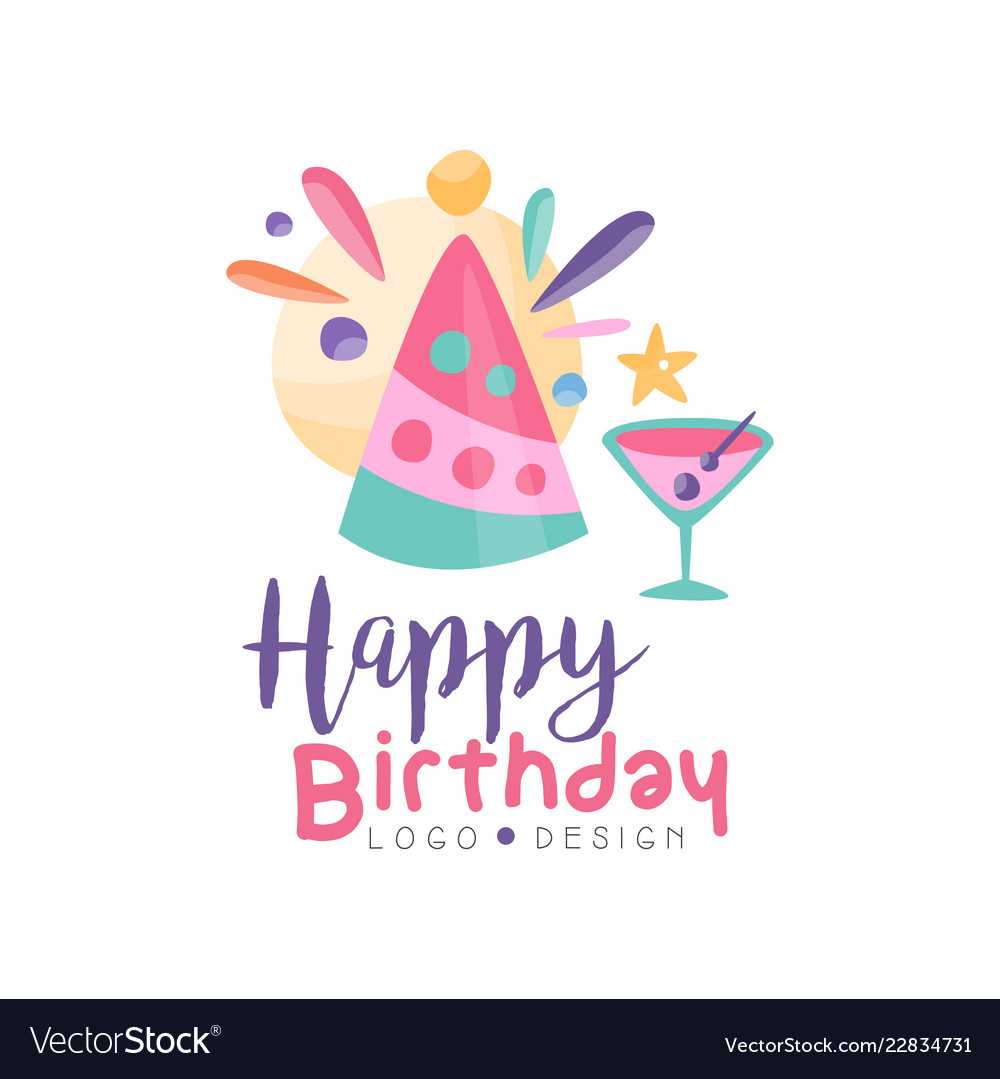 Happy Birthday Logo Creative Template For Banner Throughout Free Happy Birthday Banner Templates Download