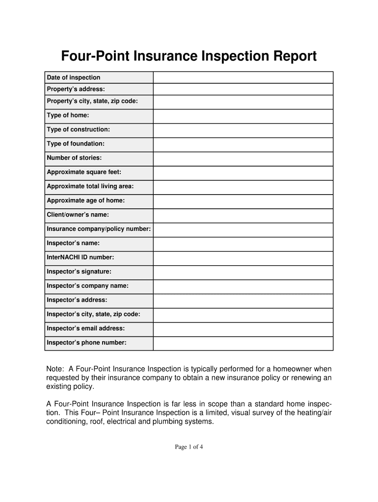 Home Inspection Forms - Fill Online, Printable, Fillable For Home Inspection Report Template