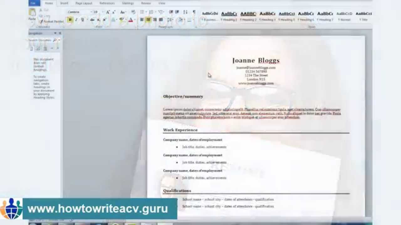 How To Add A Photo To Your Résumé In Microsoft Word 2010 Inside Word 2010 Templates And Add Ins