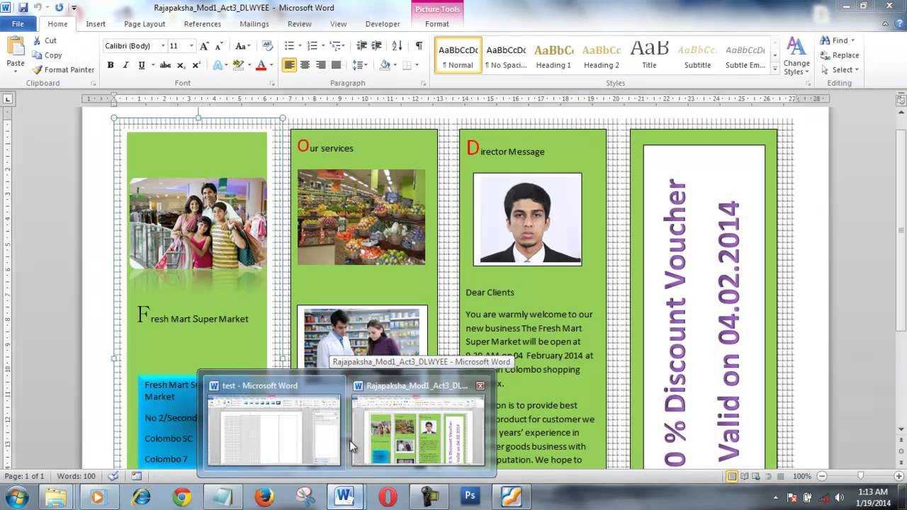 How To Create A Brochure Using Ms Word 2013 Youtube Make On With Regard To Booklet Template Microsoft Word 2007