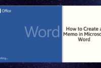 How To Create A Memo In Microsoft Word with Memo Template Word 2013