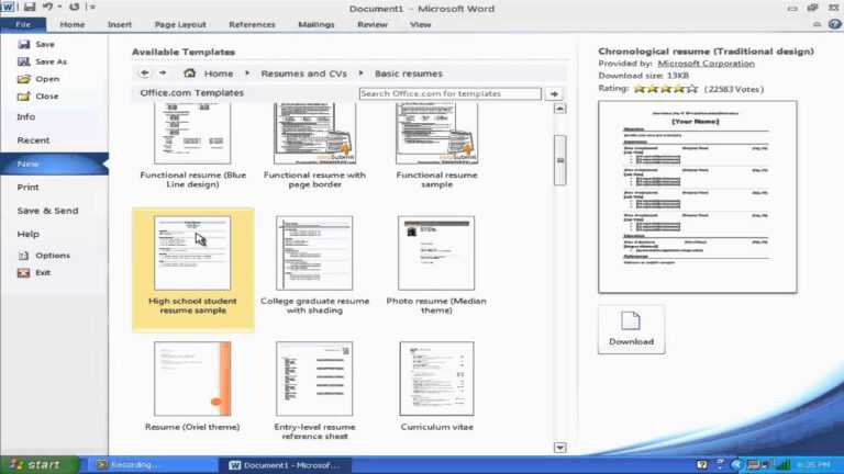 how-to-create-a-resume-template-in-word-2010-dalep-inside-how-to-use