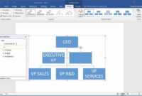 How To Create An Organization Chart In Word 2016 within Org Chart Word Template