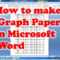 How To Create Graph Paper In Word – Calep.midnightpig.co With Regard To College Ruled Lined Paper Template Word 2007