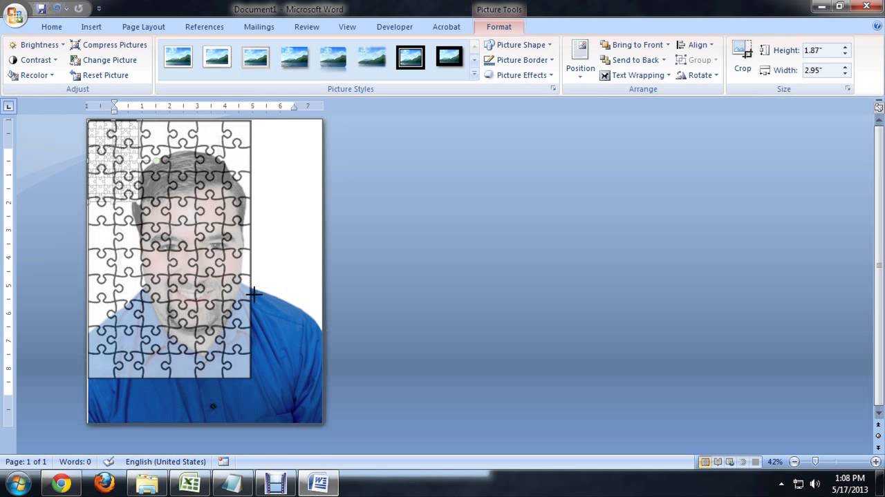 How To Create Jigsaw Puzzles In Microsoft Word, Powerpoint Or Publisher :  Tech Niche With Regard To Jigsaw Puzzle Template For Word