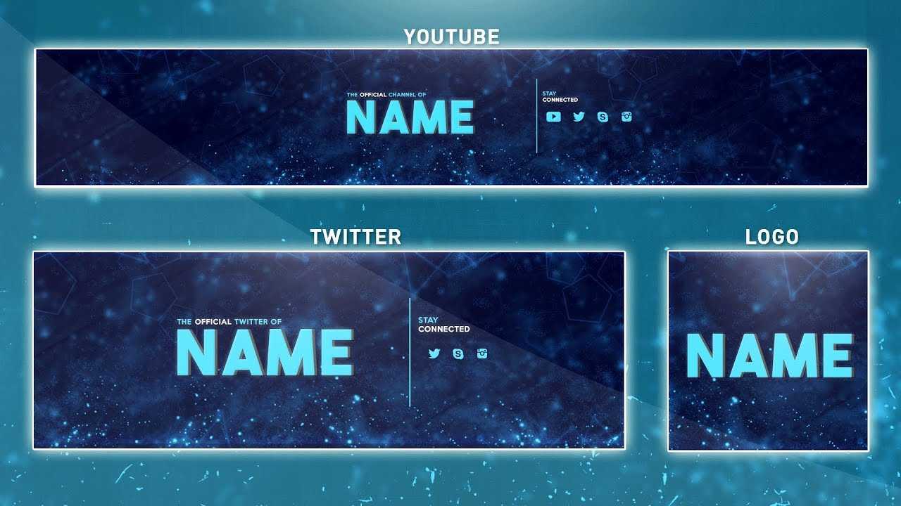 How To Edit On Youtube Banner Template | Photoshop (Banner – Logo – Twitter  Psd) Intended For Youtube Banners Template