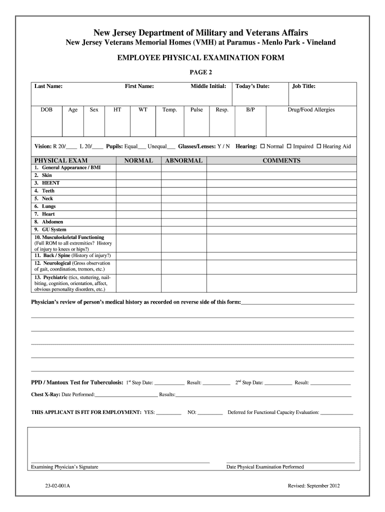 How To Fill Out A Physical Examination Form – Calep In History And Physical Template Word