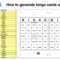 How To Generate Bingo Cards With A List Of Words Pertaining To Blank Bingo Card Template Microsoft Word