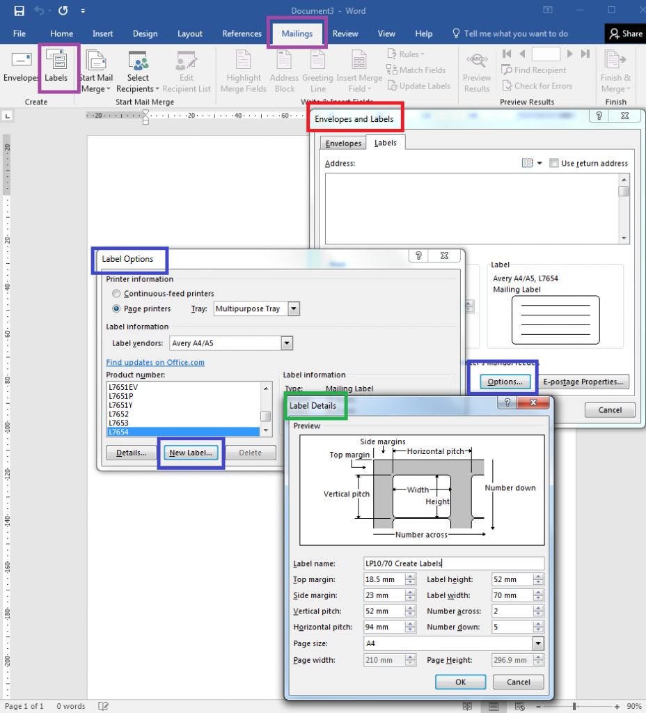 How To – How To Create Your Own Label Templates In Word Pertaining To Where Are Templates In Word